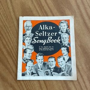 1937 Alka-Seltzer Song Book